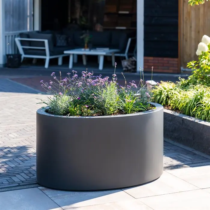 ADEZZ_Planters Fibreglass_PEL_006 Ellipse antracyt