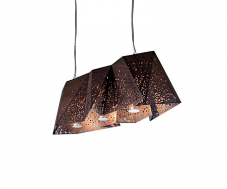 Oryginalna lampa wisząca Plywood Chandelier