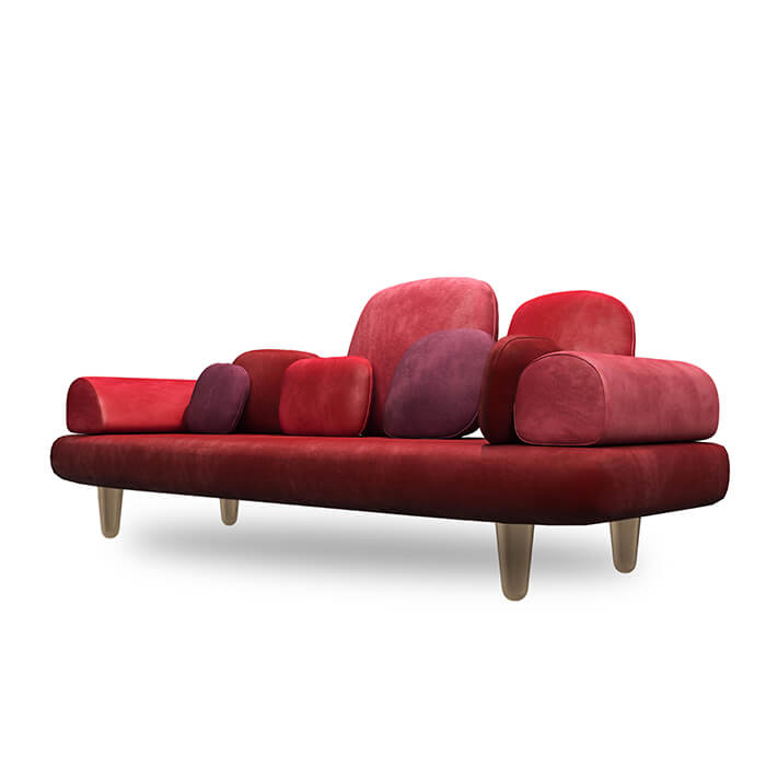 Forest sofa red