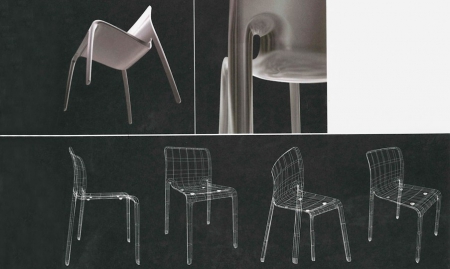 Minimalistyczne krzesło