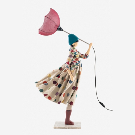 mała lampka dziewczynka